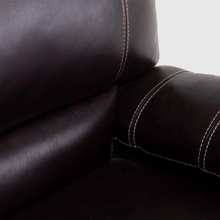 Berger Reclinable de Cuero - Moderno Leather Match Cuero Castle Café