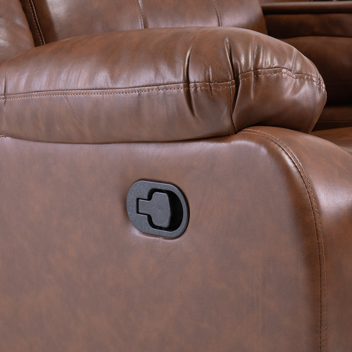 Sillón Café Reclinable 3 cuerpos -  Moderno Roma
