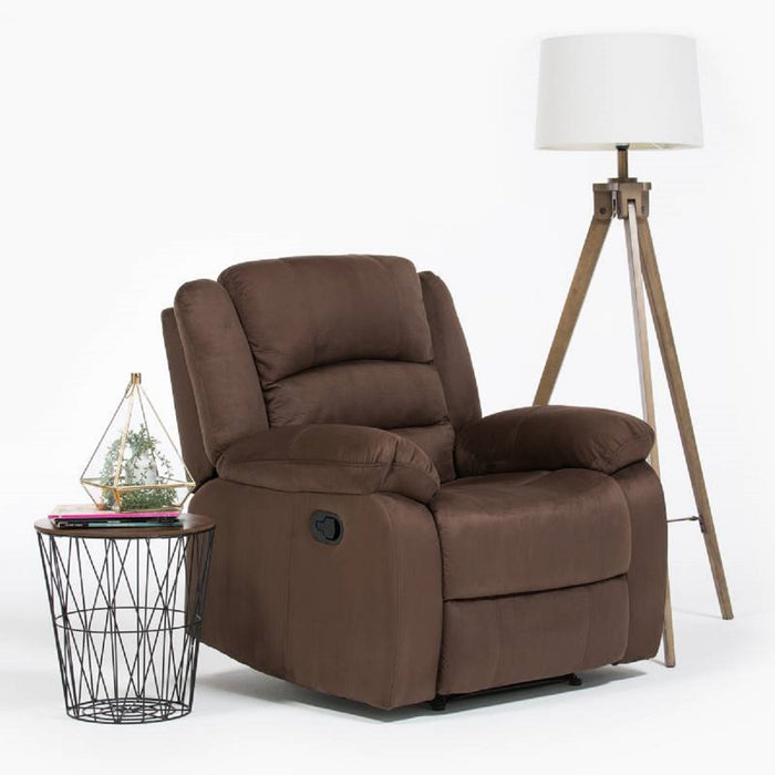 Berger Reclinable 1 Cuerpo - Moderno Martell Terciopelo Elephant