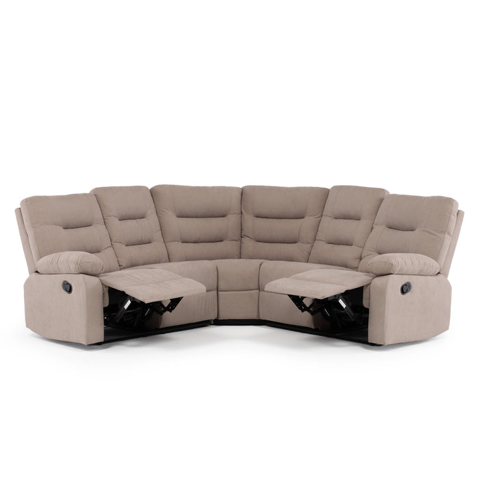 Sofá Seccional Reclinable Living Siena Beige