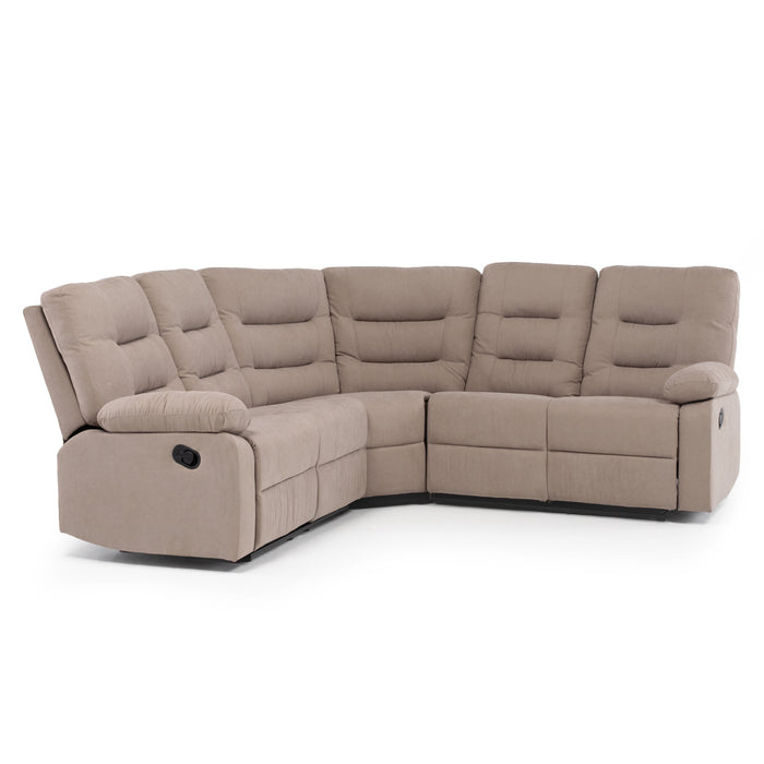 Sofá Seccional Reclinable Living Siena Beige