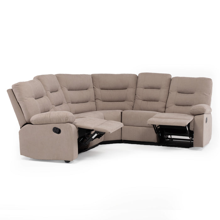 Sofá Seccional Reclinable Living Siena Beige
