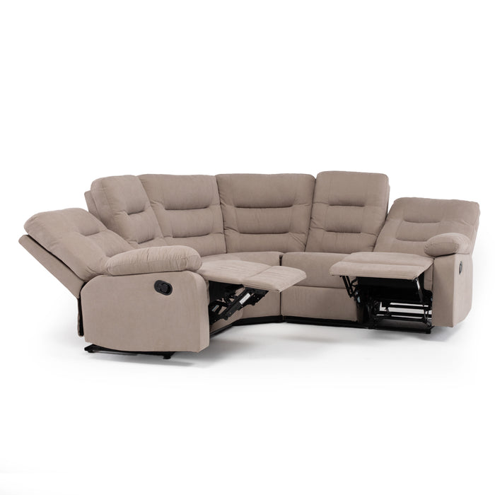 Sofá Seccional Reclinable Living Siena Beige