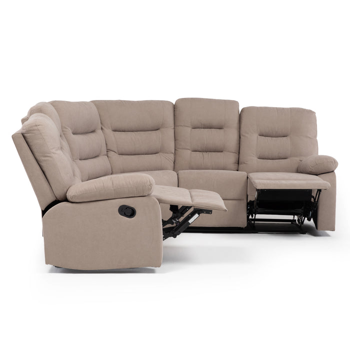 Sofá Seccional Reclinable Living Siena Beige