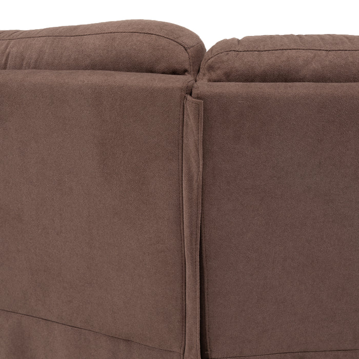 Sofá Seccional Reclinable Living Siena Café
