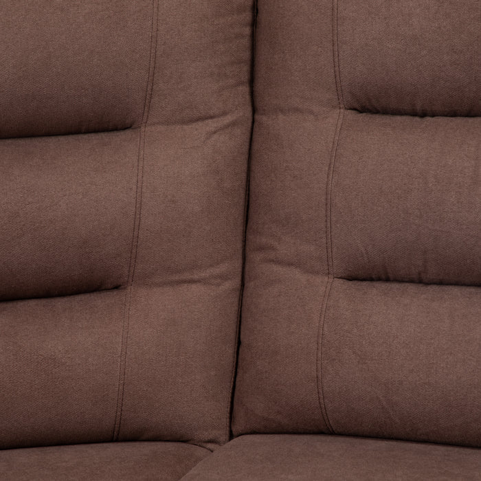 Sofá Seccional Reclinable Living Siena Café
