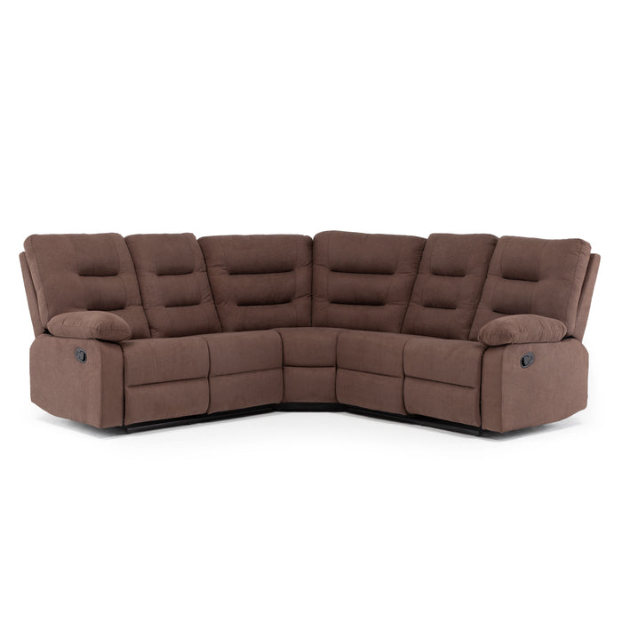 Sofá Seccional Reclinable Living Siena Café