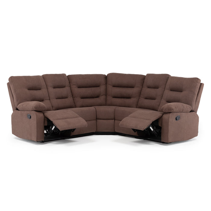 Sofá Seccional Reclinable Living Siena Café