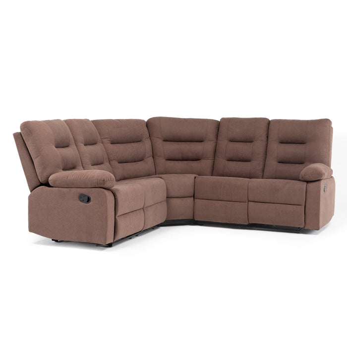 Sofá Seccional Reclinable Living Siena Café