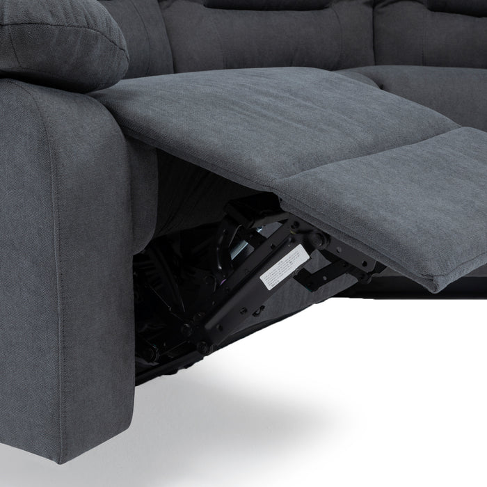 Sofá Seccional Reclinable Living Siena Gris