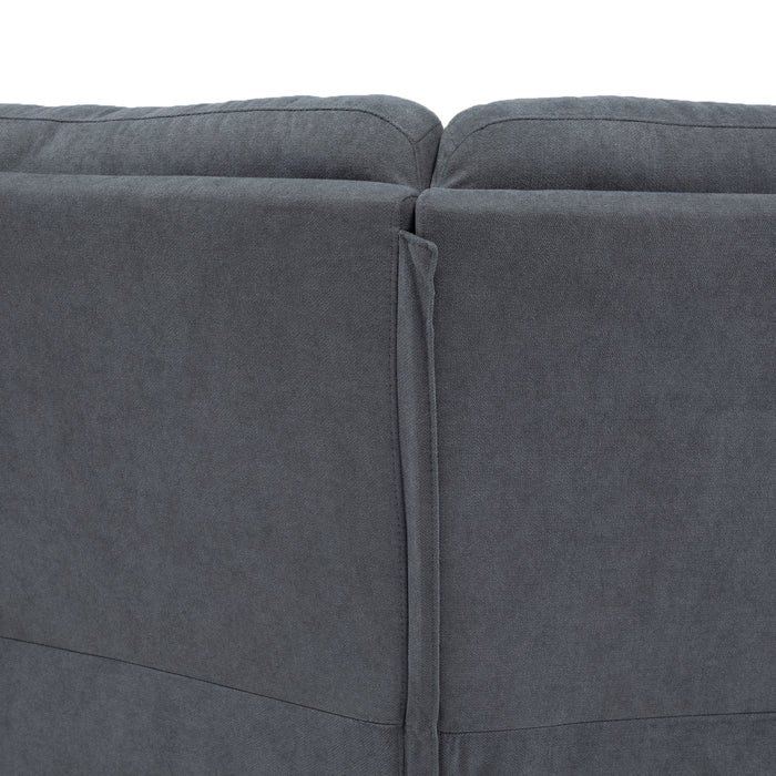 Sofá Seccional Reclinable Living Siena Gris