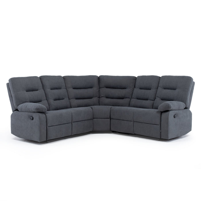 Sofá Seccional Reclinable Living Siena Gris