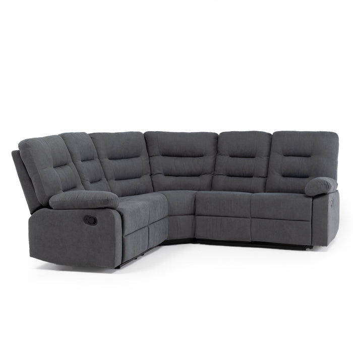 Sofá Seccional Reclinable Living Siena Gris