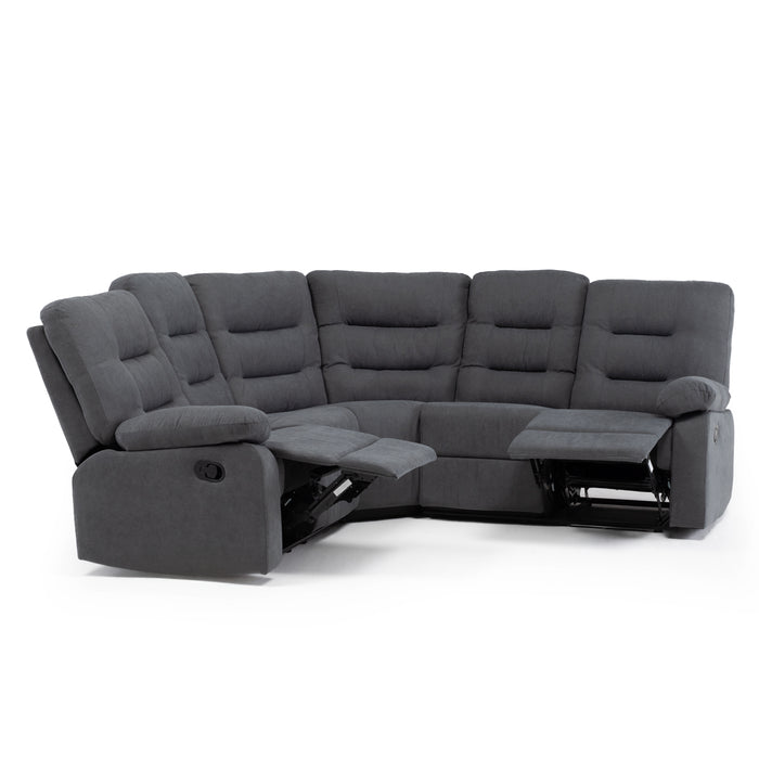 Sofá Seccional Reclinable Living Siena Gris