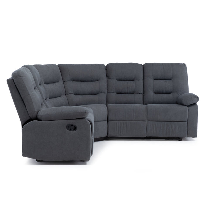 Sofá Seccional Reclinable Living Siena Gris