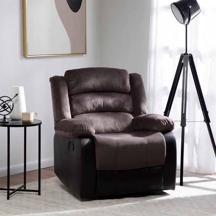 Berger 1 Cuerpo Reclinable Moderno Café Praga