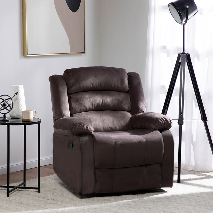 Berger 1 Cuerpo Reclinable Moderno Café New Martell
