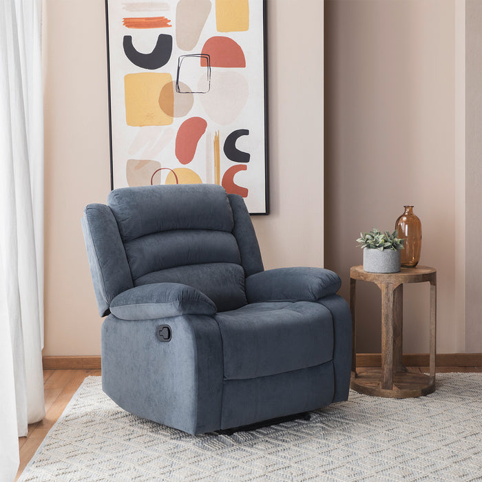 Berger 1 Cuerpo Reclinable Moderno Gris New Martell