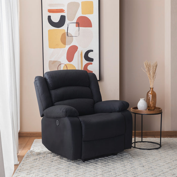 Berger 1 Cuerpo Reclinable Eléctrico Moderno Negro New Praga