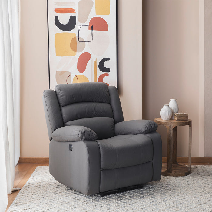 Berger 1 Cuerpo Reclinable Eléctrico Moderno Gris New Praga