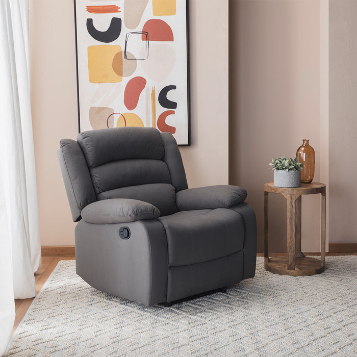 Berger 1 Cuerpo Reclinable Moderno Gris New Praga
