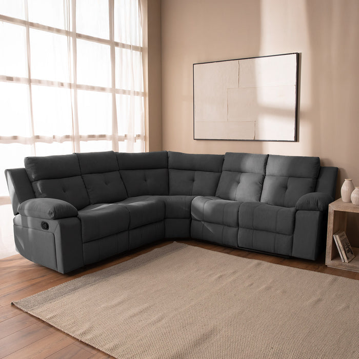 Sofá Seccional Reclinable Living Arizona Gris