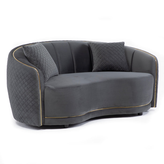 Sofá Moderno Elegante Diana 2 Cuerpos