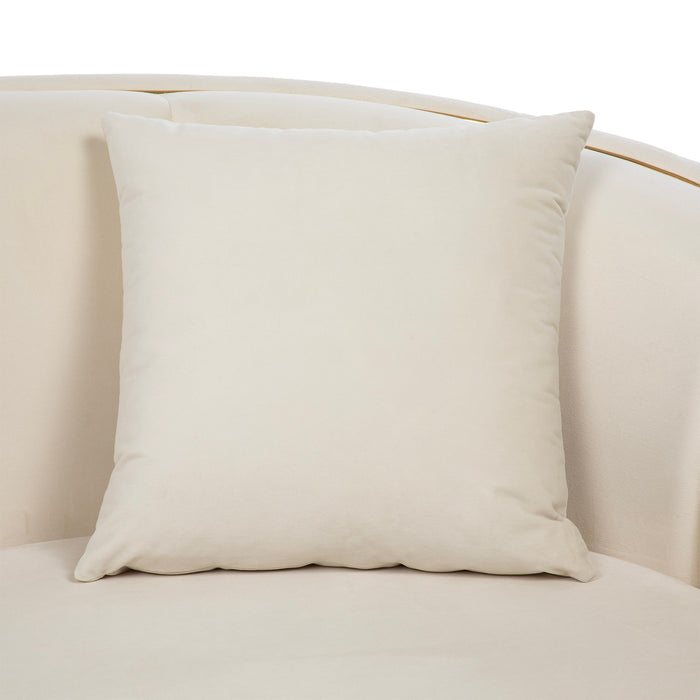 Sofá Moderno Elegante Isidora 3 Cuerpos Beige