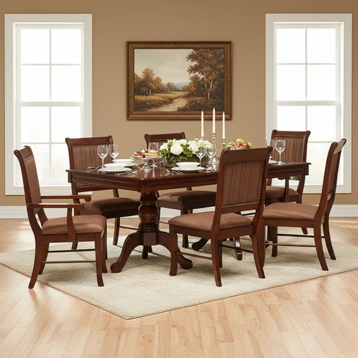 Mesa Comedor Tradicional + 4 Sillas y 2 Sitiales Ternara