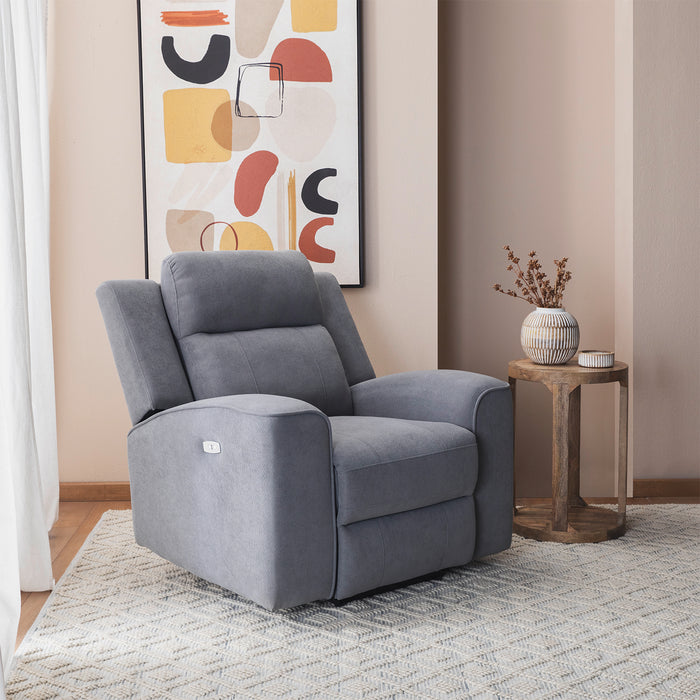 Berger 1 Cuerpo Reclinable Eléctrico Moderno Gris Montana