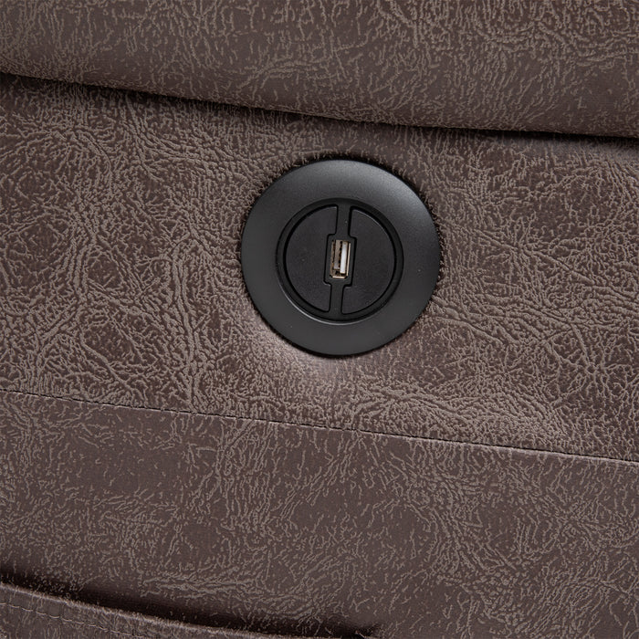 Berger Reclinable Eléctrico con Masaje + Calentador Livorno Café