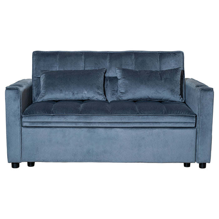 Sofá Cama 2 Cuerpos Moderno Dallas Gris