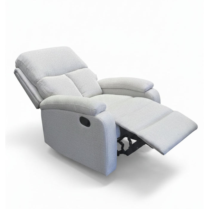 Berger Reclinable Blanco Moderno de Lino Matheus