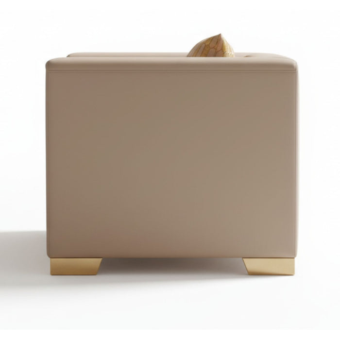 Sillón Elegante 1 Cuerpo Moderno Beige Spencer