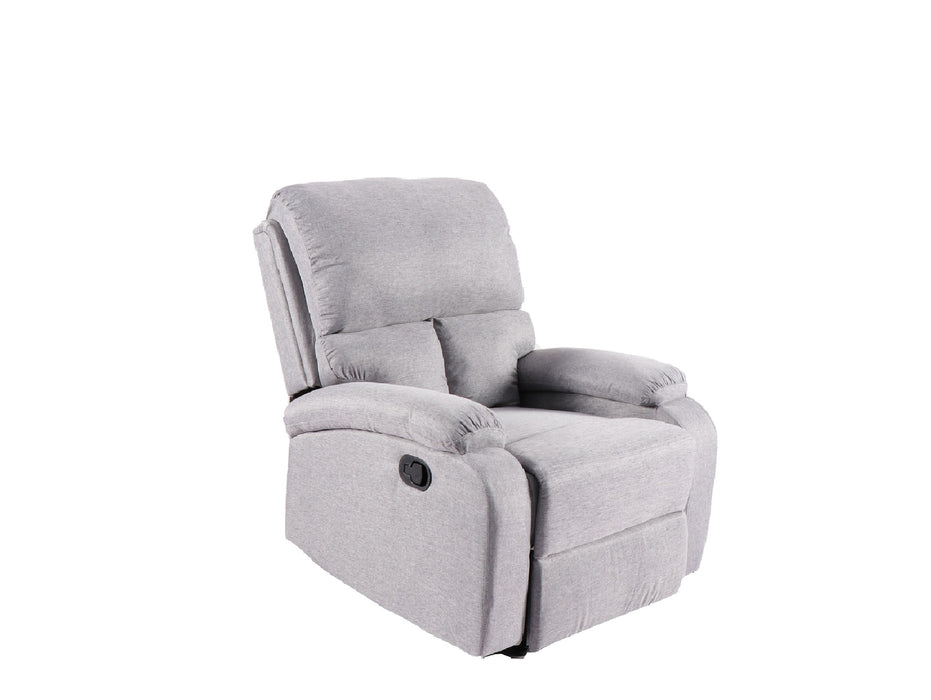 Berger Reclinable Moderno de Lino Gris Matheus