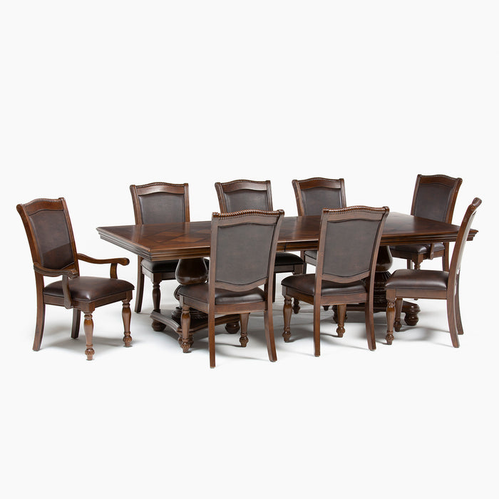 Mesa de Comedor 6 Sillas + 2 Sitiales - Tradicional Delclair