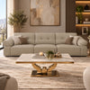Sofá Modular para Living 5 Cuerpos Clásico Génova Crema