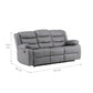 Sofá Reclinable 3 Cuerpos-  Moderno Roma