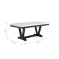 Juego de Comedor 6 Sillas Moderno Rodeus Mármol Blanco