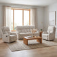 Living Reclinable 3 Cuerpos - Matheus Café 1 Sofá 3 Cuerpos + 2 Bergers