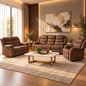 Living Reclinable Sofá 3 Cuerpos + 1 Sofá 2 Cuerpos + 1 Berger Norman