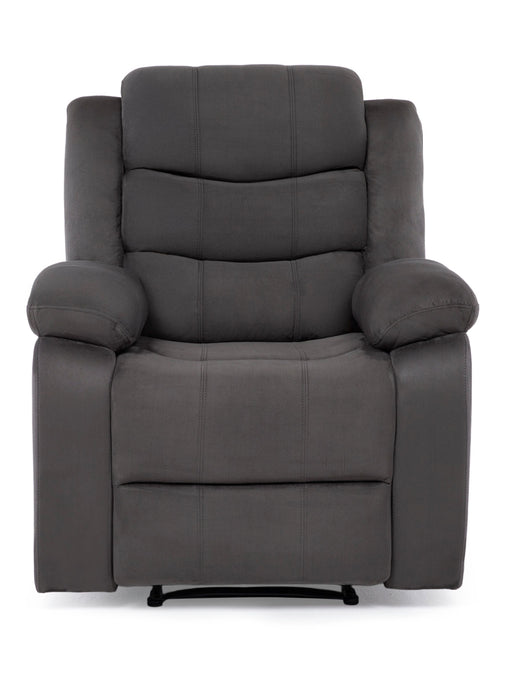 Living Reclinable Sofá 3 Cuerpos + Sofá 2 Cuerpos + 1 Berger Gris Norman