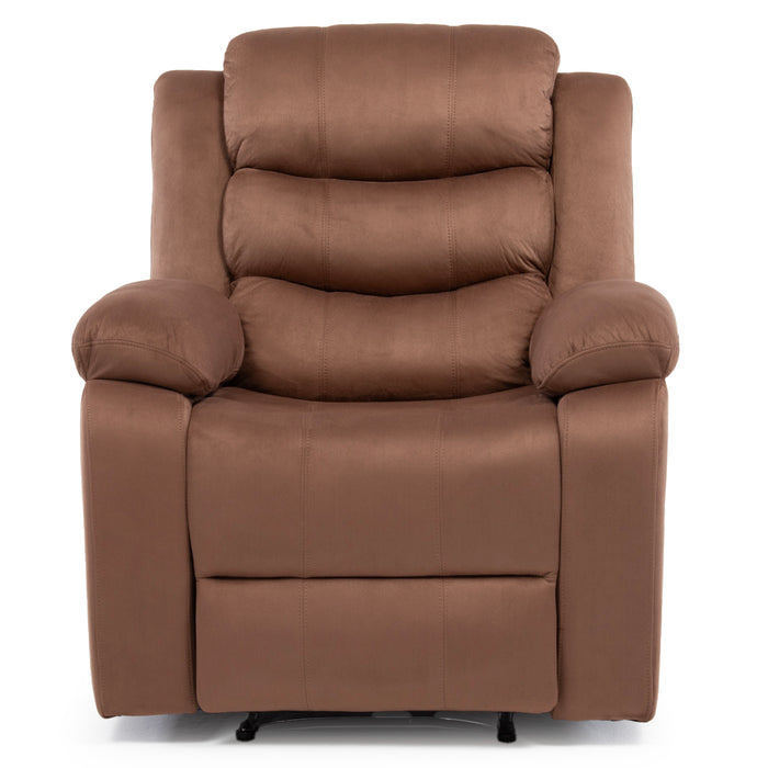 Living 3 Cuerpos Reclinable Norman + 2 Berger Norman Café