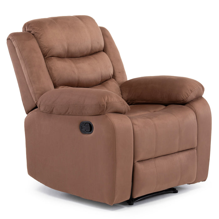 Living 3 Cuerpos Reclinable Norman + 2 Berger Norman Café