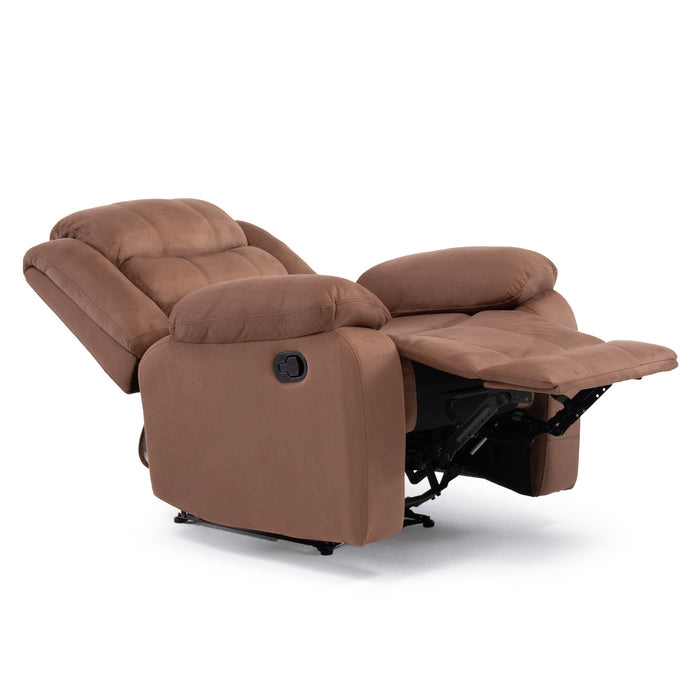 Living 3 Cuerpos Reclinable Norman + 2 Berger Norman Café