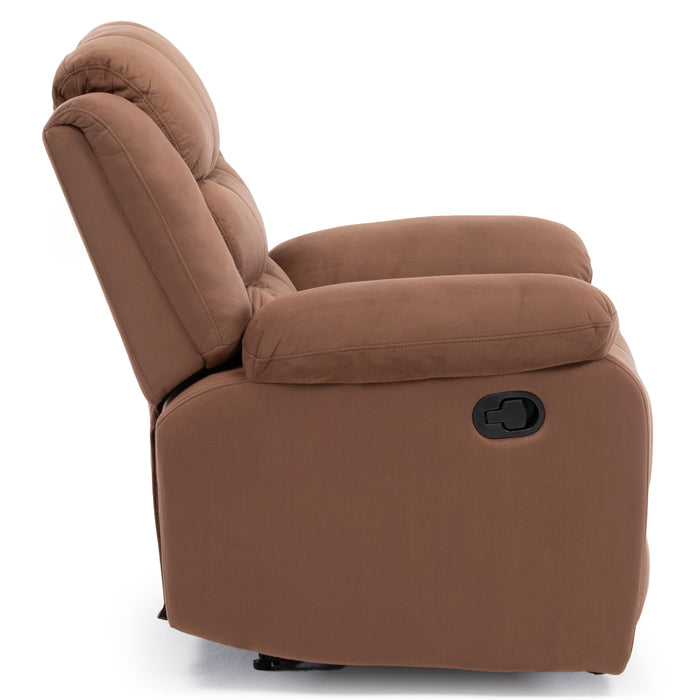 Living 3 Cuerpos Reclinable Norman + 2 Berger Norman Café