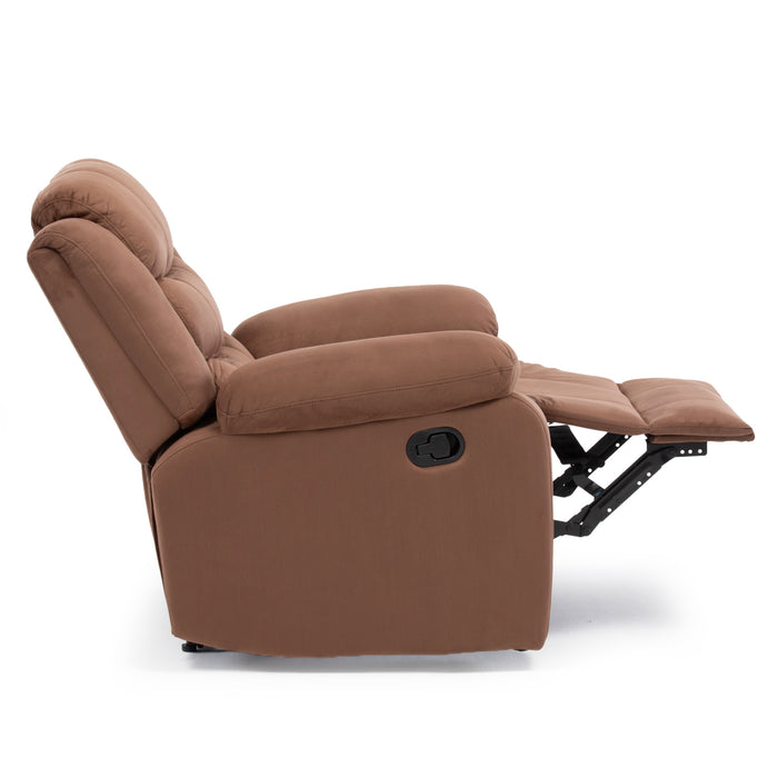 Living 3 Cuerpos Reclinable Norman + 2 Berger Norman Café