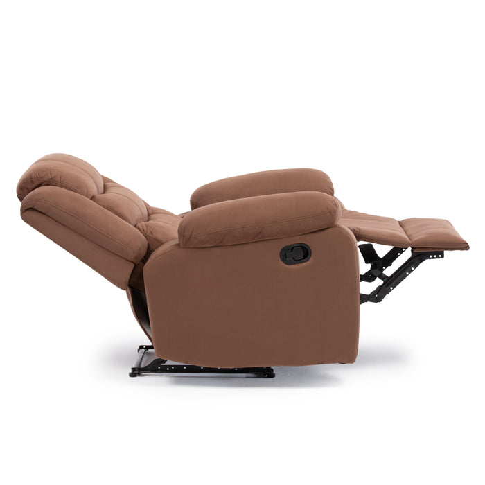 Living 3 Cuerpos Reclinable Norman + 2 Berger Norman Café