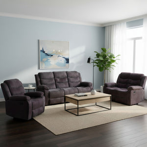 Living Reclinable Sofá 3 Cuerpos + 1 Sofá 2 Cuerpos + 1 Berger Norman