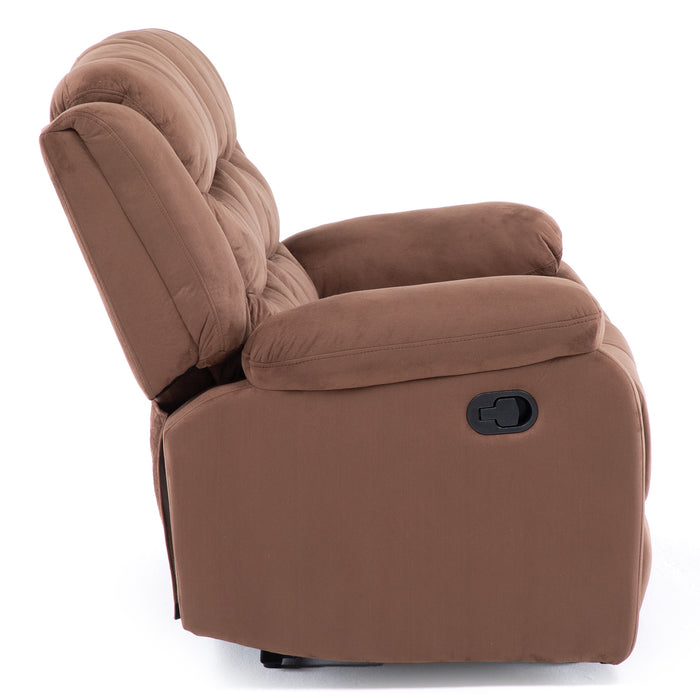 Living Reclinable Sofá 3 Cuerpos + 1 Sofá 2 Cuerpos + 1 Berger Café Norman
